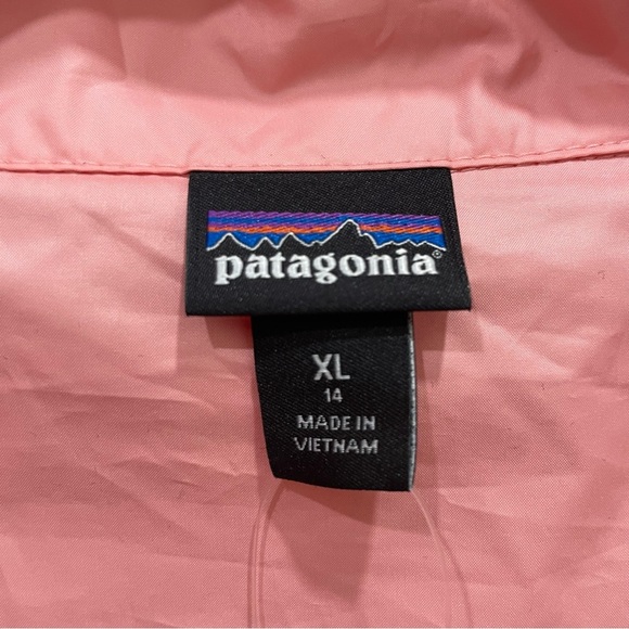 NWT Patagonia Girls XL 14 Pink Light & Variable Hoody Windbreaker Jacket Zip - Picture 9 of 13